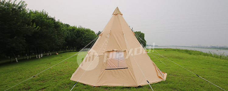 Cheap Goat Tents Luxury Waterproof Tepee Tent 5m Cotton Canvas Camping Teepee Tipi Indian Tent   